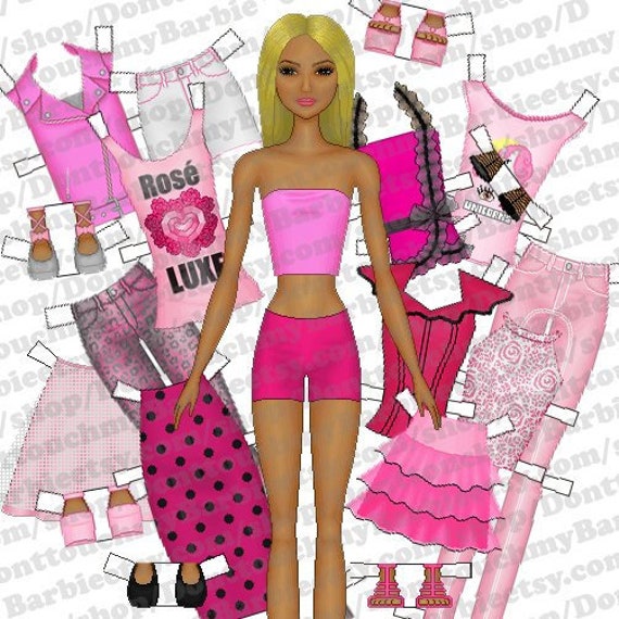 printable barbie paper dolls