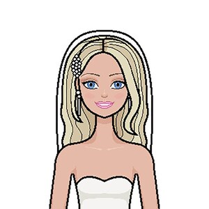 Wedding Dresses 6 Paper Doll - Printable Paper Doll - Blonde Bride ...
