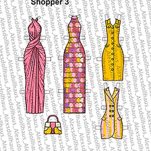 Diva Super Shopper 3 - Printable Paper Doll - Italian Fashion Dresses ...