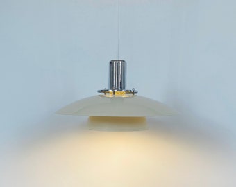 Danish 1980s vintage pendant light white Classic ceiling lamp