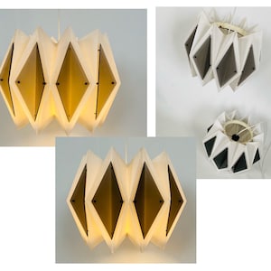Pair Funky 1970s, Hoyrup lighting pendant light, Model Harlequin. Danish,  mid-century design