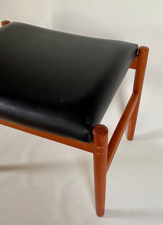 Danish Modern Vintage Spoetrup Furniture Teak Stool. - Etsy Danish Modern Vintage Spoetrup Furniture Teak Stool. - Etsy