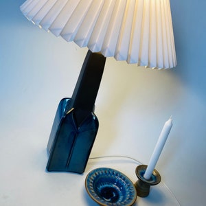 Fantastic and rare Einar Johansen lamp. DANISH BLUE Soeholm. Included free gifts. 1960 danish design.