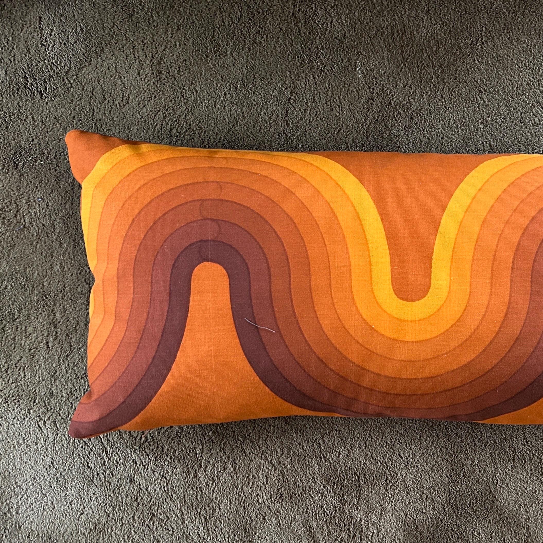 VERNER PANTON MIRA-Xファブリック クッションカバー/パントン XL Pillow. Vintage Mira Spectrum Textile by Verner Panton. 40x80