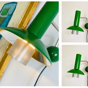 Pair Louis Poulsen ‘Louise’ sconces Danish 1970s design. Classic midcentury wall lamps