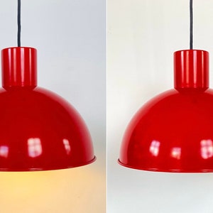 Pair of Fogh and Moerup Bunker pendant lights 1970s vintage ceiling lamps minimalistic design work lamp