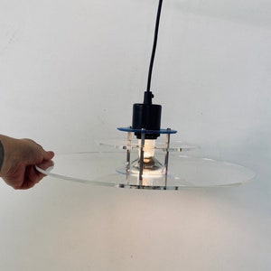 Danish 1980s Designlight minimalistic UFO pendant light vintage  ceiling lamp