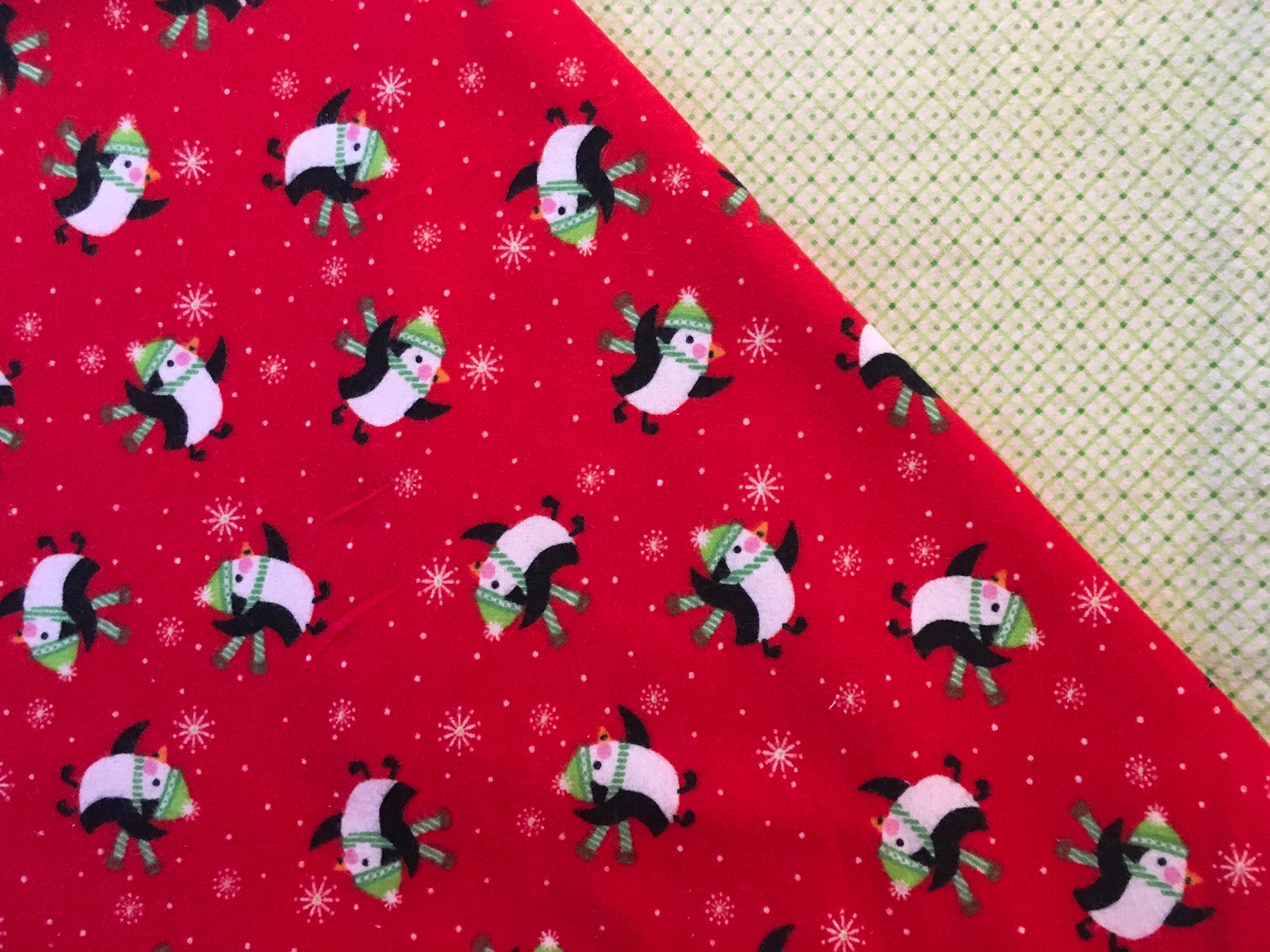 Christmas Penguins Baby Blanket Etsy