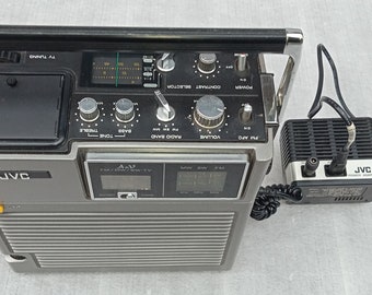 Vintage JVC portable radio television