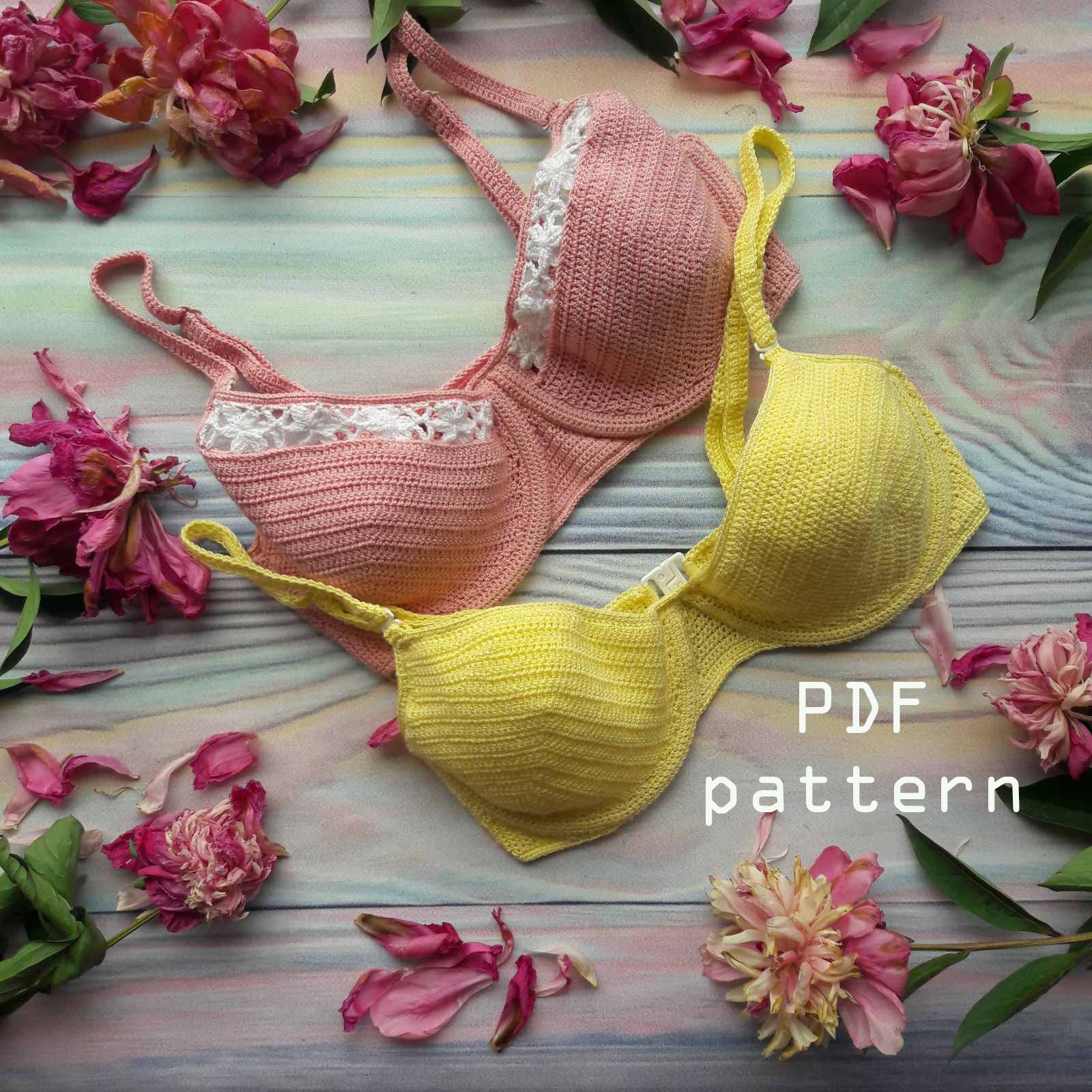 Bra Underwire Crochet PDF Tutorial Detailed Instruction How to Etsy