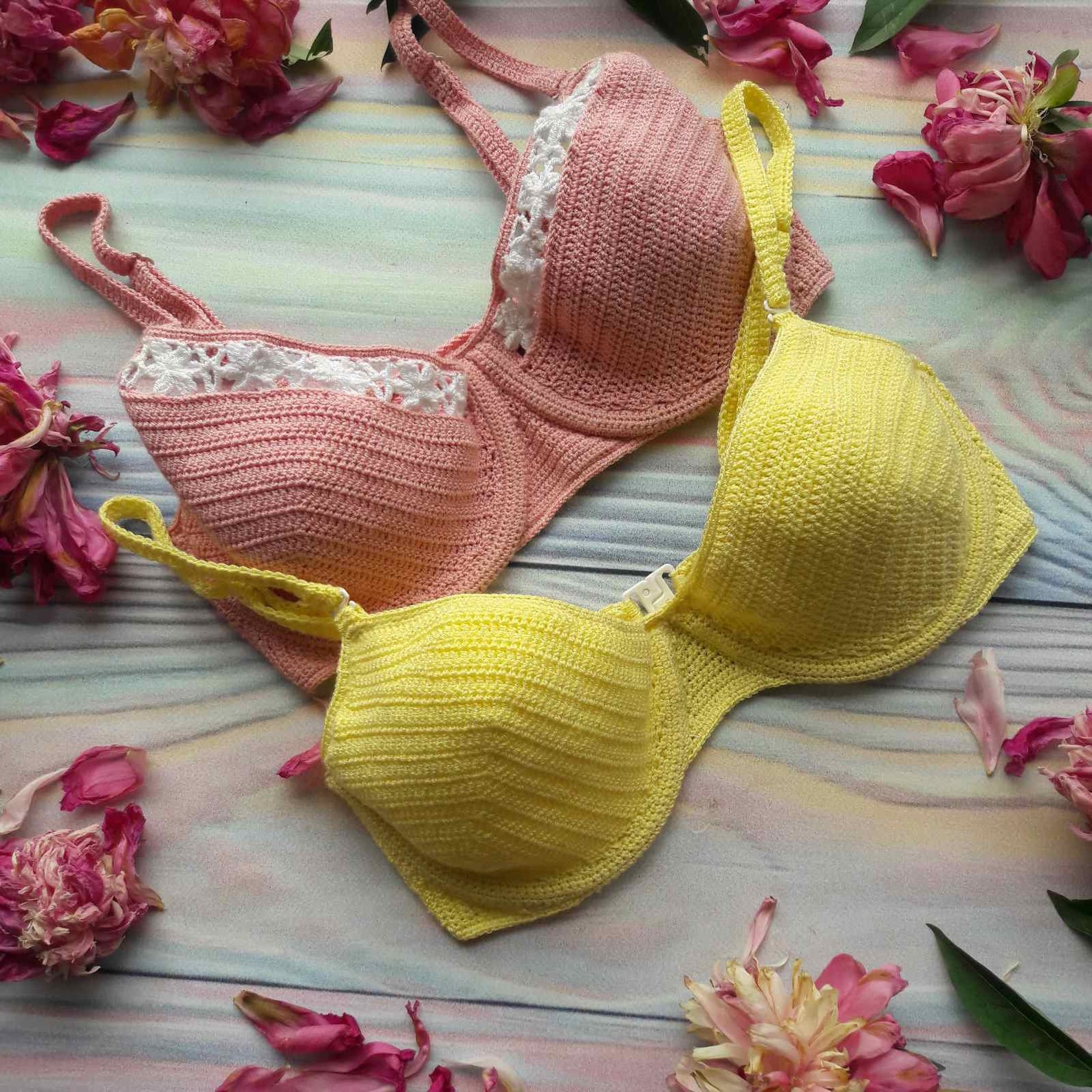 2 PDF Tuttorials Bra Pack Bra Flybra Underwire Crochet Pdf Etsy