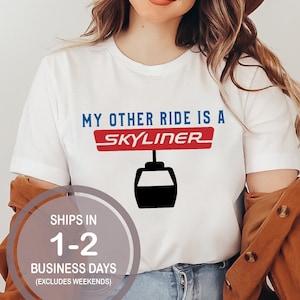 My Other Ride Is A Skyliner Shirt, Pop Century Shirt, Riviera Shirt, Disney Skyliner Shirt, Disney World Shirt, Disney Transportation Shirt