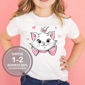 Marie Cat Shirt, Aristocats Shirt, I&#39;m A Lady, Disney Shirt, Girl&#39;s Disney Shirt, Disneyland Birthday, Disney World Kids Shirt, Youth Disney