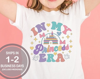 In My Princess Era Shirt, Girls Disney Princess Shirt, Colorful Disneyland Princess Shirt, Girl's Disney Shirt, Disney World Princess Shirt