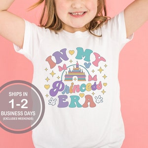 In My Princess Era Shirt, Girls Disney Princess Shirt, Colorful Disneyland Princess Shirt, Girl&#39;s Disney Shirt, Disney World Princess Shirt