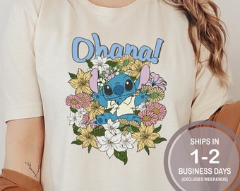 Ohana Stitch Shirt, Adult Toddler Youth Disney Shirt, Kids Disney Shirt, Disney Hawaii Shirt, Lilo And Stitch Shirt, Aulani Disney Shirt