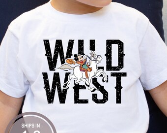Disney Wild West Shirt, Mickey Horse Shirt, Wilder Than The West Shirt, Frontierland Kids Shirt, Mickey Cowboy Cowgirl Disney Shirt