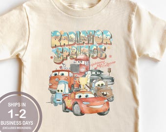 Camiseta Radiator Springs, Camiseta Cars Land, Camiseta Rayo McQueen, Camiseta California Adventure para niños, Camiseta Disney para niños, Hollywood Studios