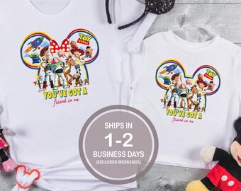 You've Got A Friend In Me Toy Story Shirt, Brother Sister Kids Disney Shirt, Woody Buzz Shirt, Minnie Bow Shirt, Youth Disney Shirt