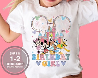 Birthday Girl Disney Castle Shirt, Disney Birthday Shirt, Girl's Disney Birthday Shirt, Disney Castle Birthday Shirt, Disneyland Birthday