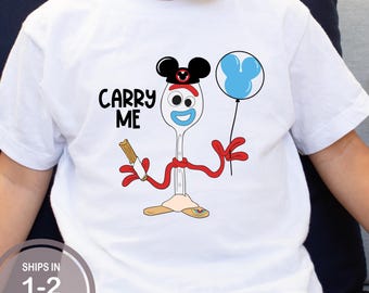Carry Me Forky Toy Story Shirt, Cute Mickey Balloon Shirt, Hollywood Studios Shirt, Boys Toy Story Shirt, Toy Story Land Shirt, Disney World