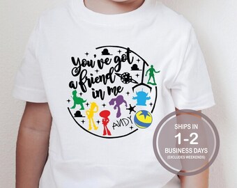 You've Got A Friend In Me Shirt, Disney Toy Story Shirt, Buzz Lightyear Shirt, Woody Shirt, Kids Shirt, Toddler Shirt, Youth Shirt