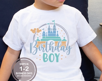 Birthday Boy Disney Shirt, Disney Birthday Shirt, Happiest Birthday Boy On Earth Shirt, Disneyland Disney World Birthday Shirt