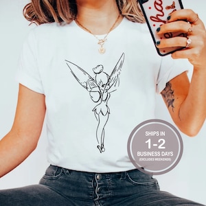 Tinkerbell Disney Shirt, Trendy Retro Disney Shirt, Girls Pink Disney Princess Shirt, Disneyland Shirt, Disney World Shirt, Epcot