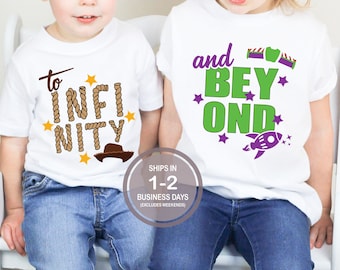 To Infinity And Beyond Shirt, Woody Buzz Toy Story Shirts, Brother Sister Disney Shirts, Kids Disney World Shirt, Disney Matching Shirts