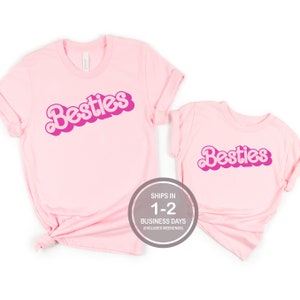 Besties Matching Mother Daughter Shirts, Valentine's Day Mommy And Me Shirts, Mama Mini Shirts, Valentine's Day Mother Daughter Shirts