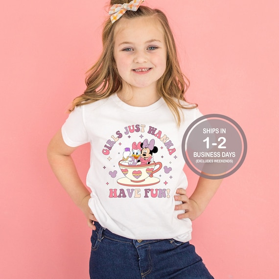Girls Just Wanna Have Fun Disney Shirt, Minnie Daisy Shirt  display picture 2