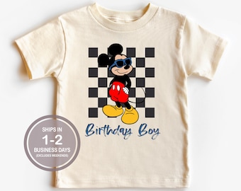 Birthday Boy Mickey Mouse Disney Shirt, Disney Birthday Shirt, Happiest Birthday Boy On Earth Disneyland Disney World Birthday Shirt