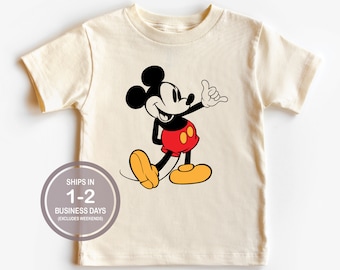 Chemise Shaka classique Mickey Mouse, chemise Mickey pour enfants, chemise Disney pour jeunes, chemise Disney pour garçon, chemise Disney frère soeur, chemise Aulani pour enfants