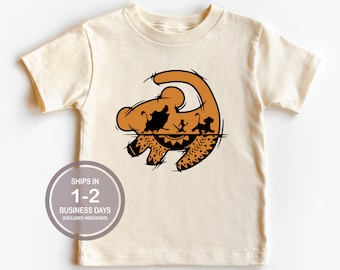 Simba Rafiki Drawing Disney's Animal Kingdom Kids Shirt, Boys Girls Disney Shirt, Disney Safari Shirt, Disney World Youth Shirt