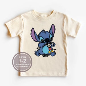 Stitch Mickey Shirt, Youth Disney Shirt, Girl&#39;s Disney Shirt, Baby Disney Shirt, Lilo And Stitch Shirt, Cute Kids Disney Shirt