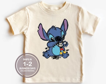 Stitch Mickey Shirt, Youth Disney Shirt, Girl's Disney Shirt, Baby Disney Shirt, Lilo And Stitch Shirt, Cute Kids Disney Shirt