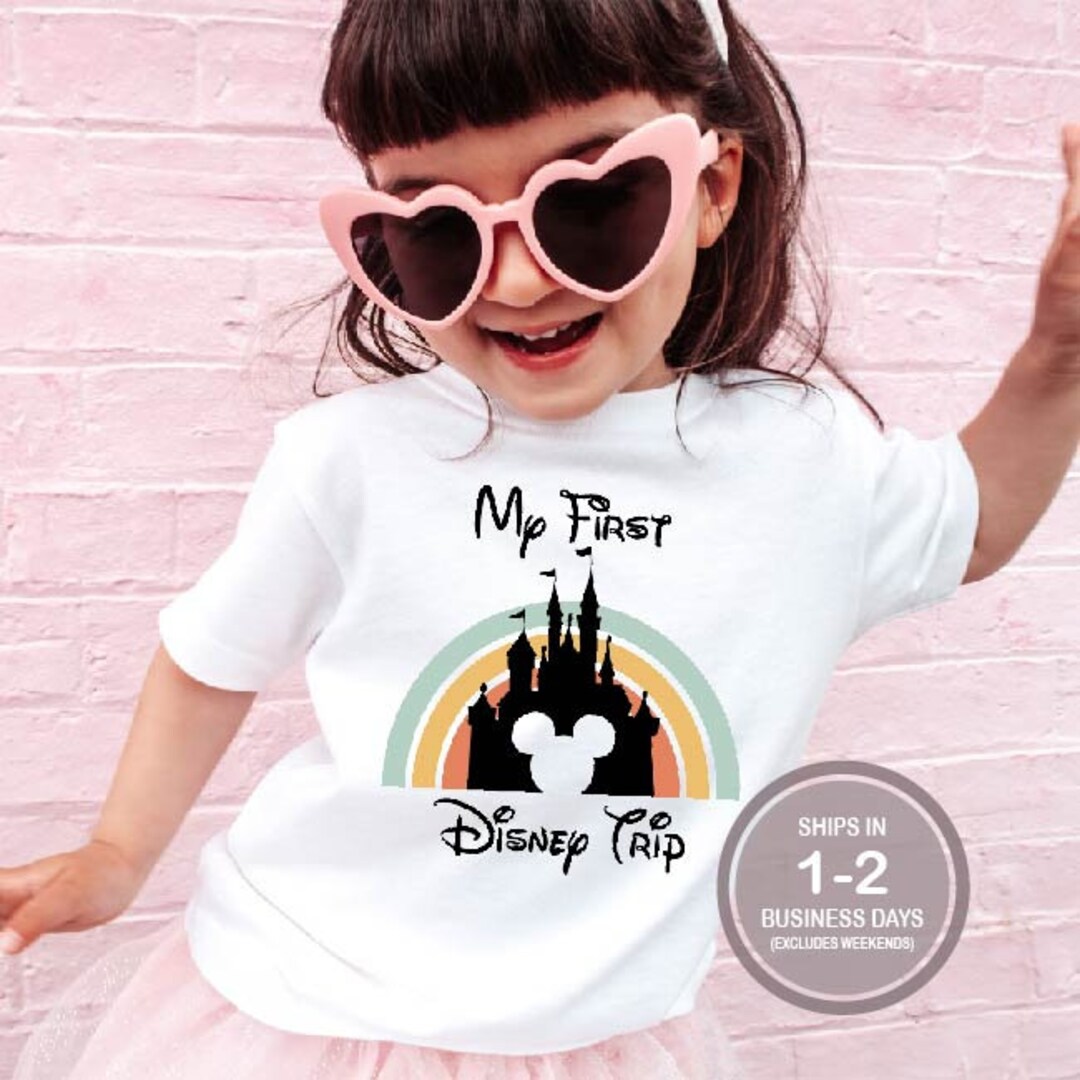 My First Disney Trip Shirt, Baby First Disney Shirt, Cute Kids Disney ...