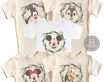 Minnie Mickey Matching Christmas Disney Family Shirt, Mickey Santa Shirt, Disney Christmas Shirt, Mickey's Very Merry Shirt, Minnie Santa
