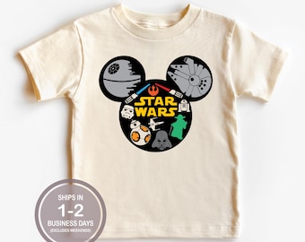 Star Wars Mickey Head Shirt, Jedi Shirt, Star Wars Shirt, Jedi Disney Shirt, Kids Disney World Shirt, Hollywood Studios Boy Shirt