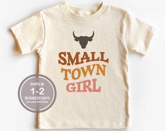 Petite ville fille chemise, chemise de cow-boy pour enfants, chemise enfant Western, chemise enfant Cowboy rétro, chemise enfant Rodeo, cadeau de pays bébé, enfant vintage mignon