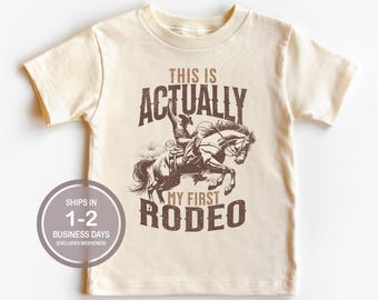 C'est en fait ma première chemise de rodéo, chemise de cowboy pour enfants, chemise plus sauvage que l'ouest, chemise de bébé cowboy rétro pour enfants, chemise de rodéo pour enfants
