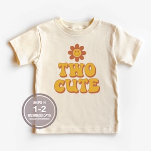 Two Cute Daisy Flower Shirt, Flower Birthday Party Shirt, 2nd Birthday Party, 2nd Birthday Shirt, Birthday Girl Shirt, Two Year Old Gift