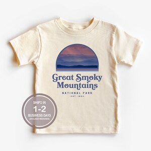 Smoky Mountains National Park Kids Shirt, Retro National Park Youth Shirt, Adventure Baby Shirt, Park Ranger Baby, Camping Kids Shirt