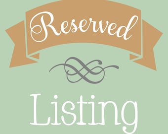 CUSTOM LISTING - Charge For Back Print