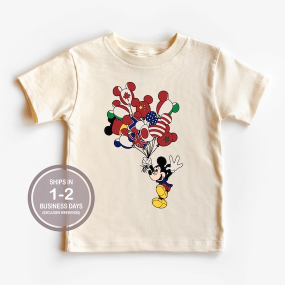 Mickey Mouse Epcot Shirt, Epcot Countries Kids Shirt, Disney Colorful Kids Shirts, Disney World Shirt, Epcot Balloon Kids Shirt