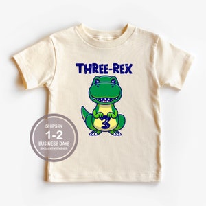 Three Rex Birthday Boy Shirt, Boy Dinosaur Birthday Shirt, Dinosaur Birthday Party, T-Rex Birthday Shirt, Three-Rex Birthday Shirt