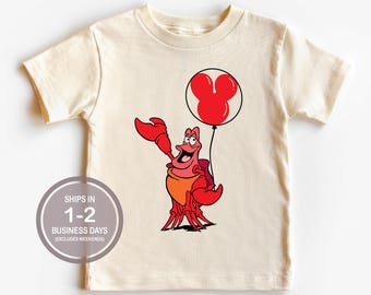Sebastian Shirt, Little Mermaid Shirt, Disney World Shirt, Cute Disney Balloon Shirt, Magic Kingdom Shirt, Disneyland Shirt