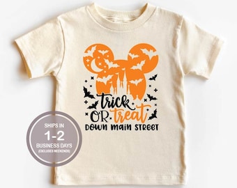 Trick Or Treat Down Mainstreet Shirt, Happy Halloween Kids Disney Shirt, Oogie Boogie Bash, Disney  Mickey's Halloween Party Shirt