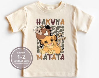 Hakuna Matata Animal Kingdom Shirt, Boys Girls Kids Timon Simba Pumba Disney Shirt, Kilimanjaro Safari Shirt, Disney World Shirt