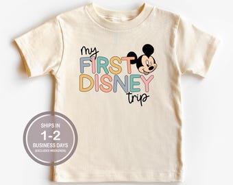 Mickey My First Disney Trip Shirt, Boy's Mickey Mouse Disney Shirt, Cute Kids Disney Shirt, Disney World Shirt, Disneyland Shirt